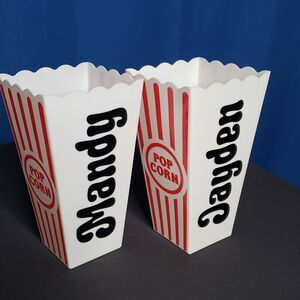 Personalized Popcorn Buckets 2 piece bundle set